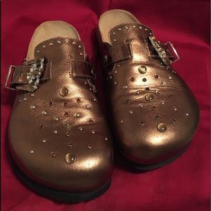 Birkenstock Betula Bronze Clog w/Rhinestones